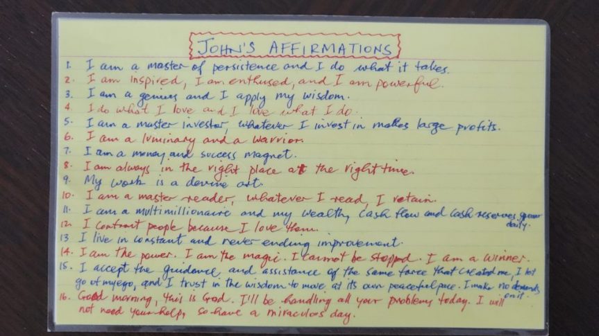 johns affirmations johns affirmations